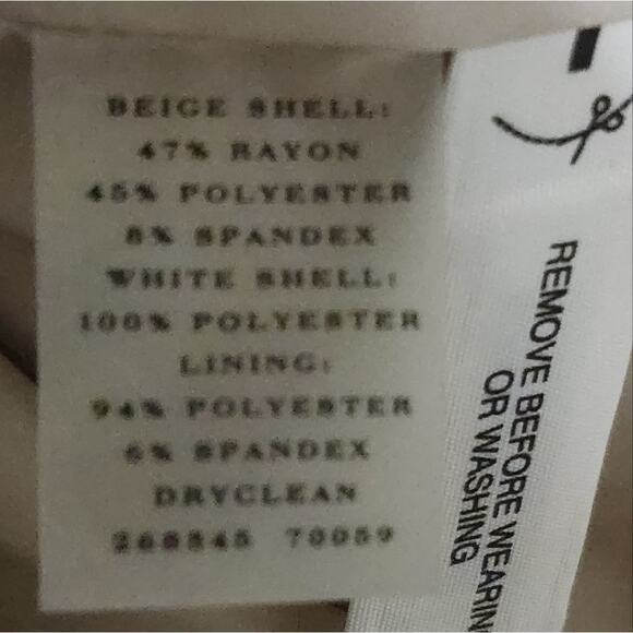 𝅺ANN TAYLOR SLEEVELESS ICING DRESS‎ CREAM/white sequinned beaded FORMAL 12 new - Picture 8 of 8